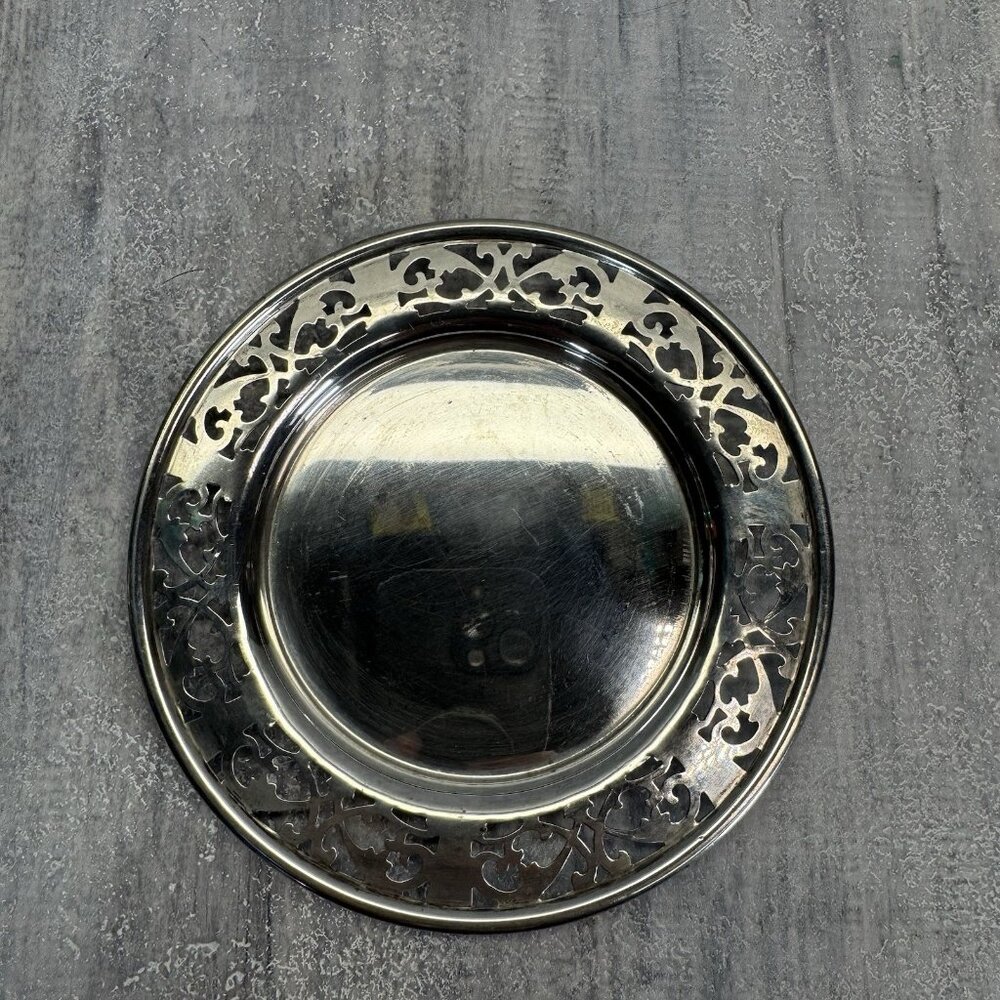 Vtg Roden Brother Sterling Silver Ashtray With Glass Insert 53 Grams 1.9 Fl Oz - Picture 8 of 11